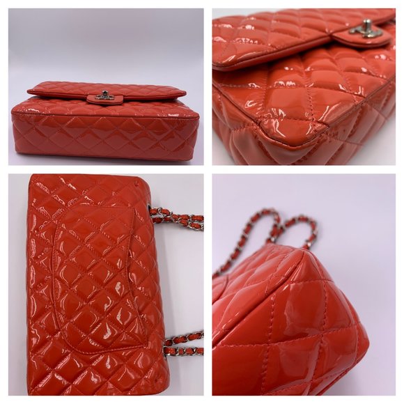 Authentic CHANEL Classic Medium Double Flap Pink Bag SHW - Picture 9 of 17